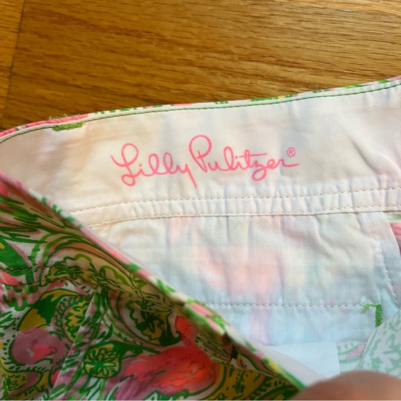 Lilly Pulitzer the Walsh short flamingo print size 00 - Picture 4 of 6
